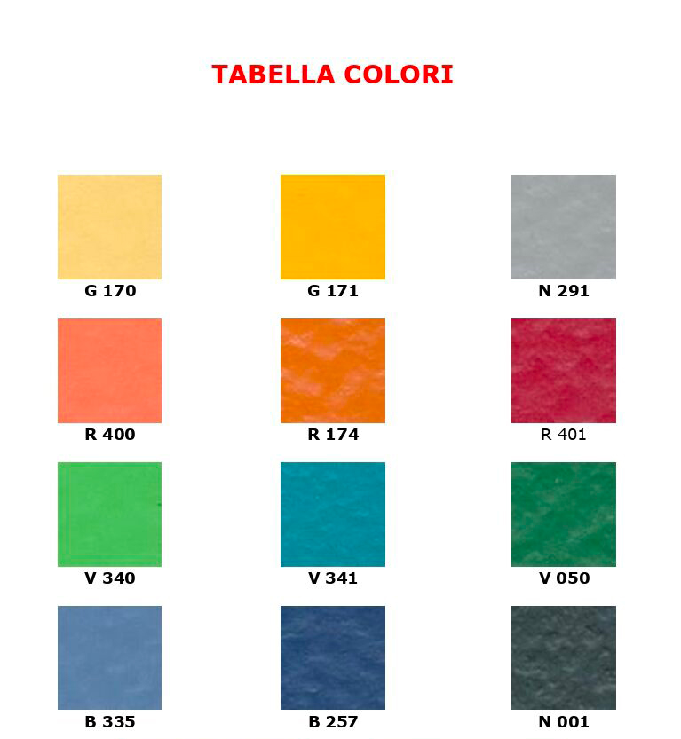 tabella-colori pavimentazione vinilica pallavolo
